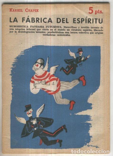 Libri di seconda mano: Novelas y Cuentos numero 1455: La fabrica del espiritu - Karhel Chapek