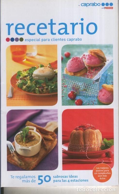 Libros: Recetario especial para clientes caprabo - Varios