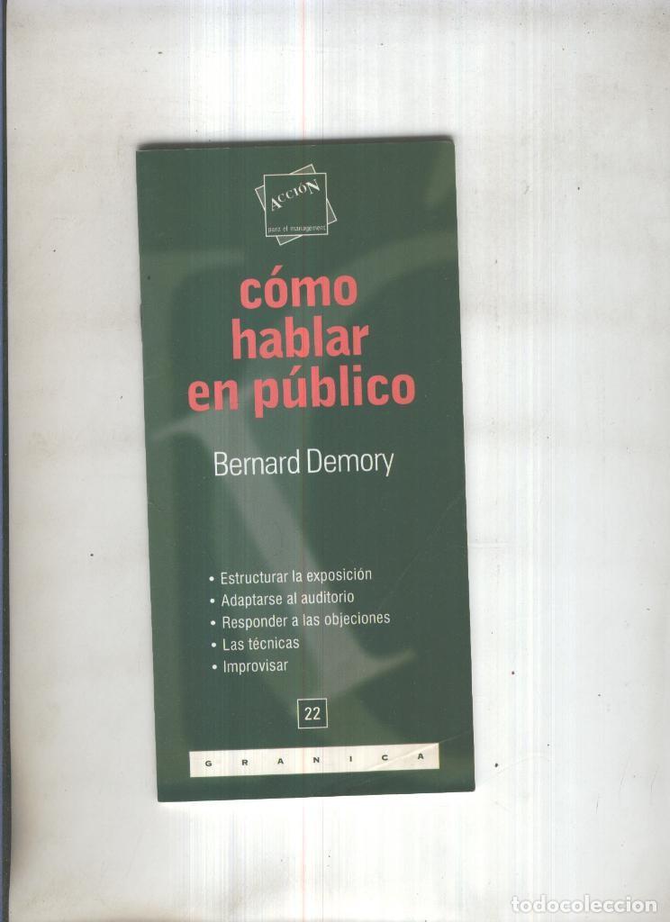 Libros: Como hablar en publico - Bernard Demory - Foto 1