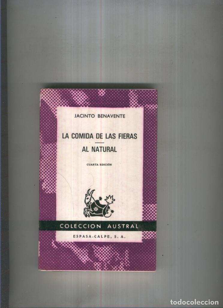Libros: La comida de las fieras- Al natural - Jacinto Benavente - Foto 1