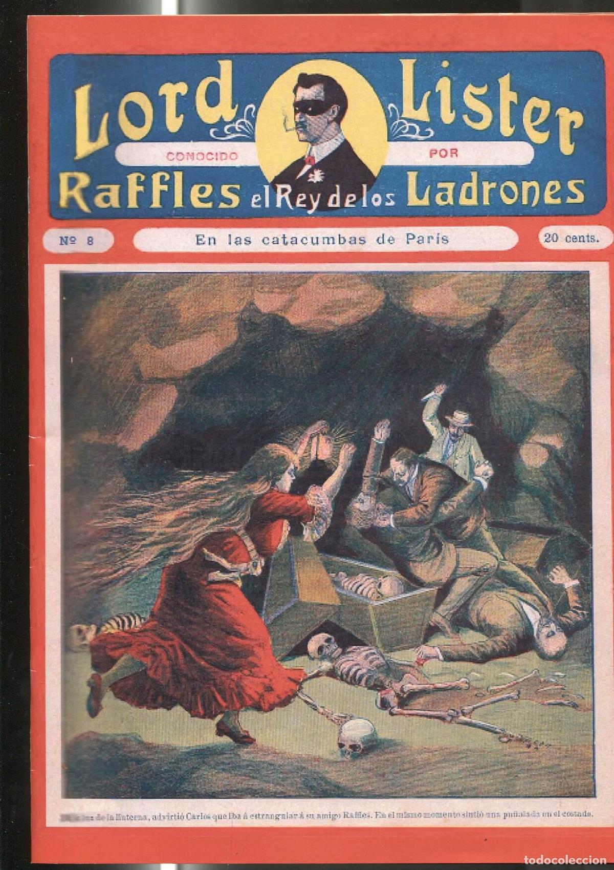 Libros: Facsimil: Lord Lister conocido por Raffles el rey de los ladrones numero 08: En las catacumbas de pa