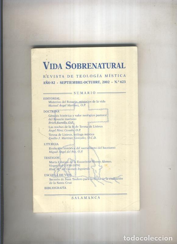 books: Vida sobrenatural.Revista de Teologia Mistica numero 623 - varios