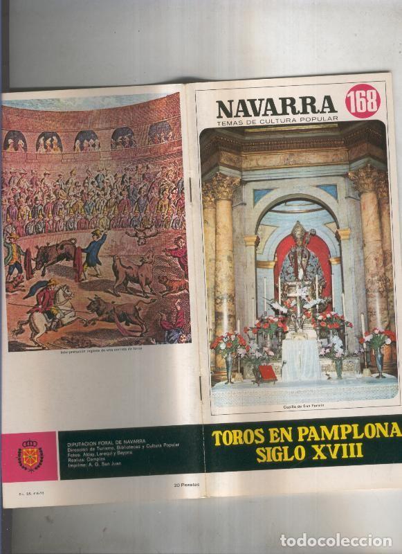 books: Navarra temas de cultura popular numero 168: Toros en Pamplona, siglo XVIII - Luis del Campo