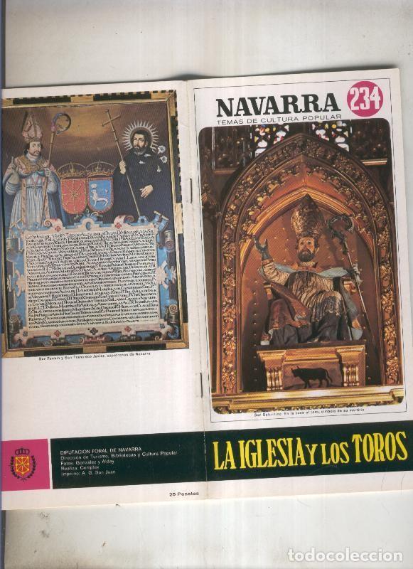 Libri di seconda mano: Navarra temas de cultura popular numero 234: La iglesia y los toros - Luis del Campo