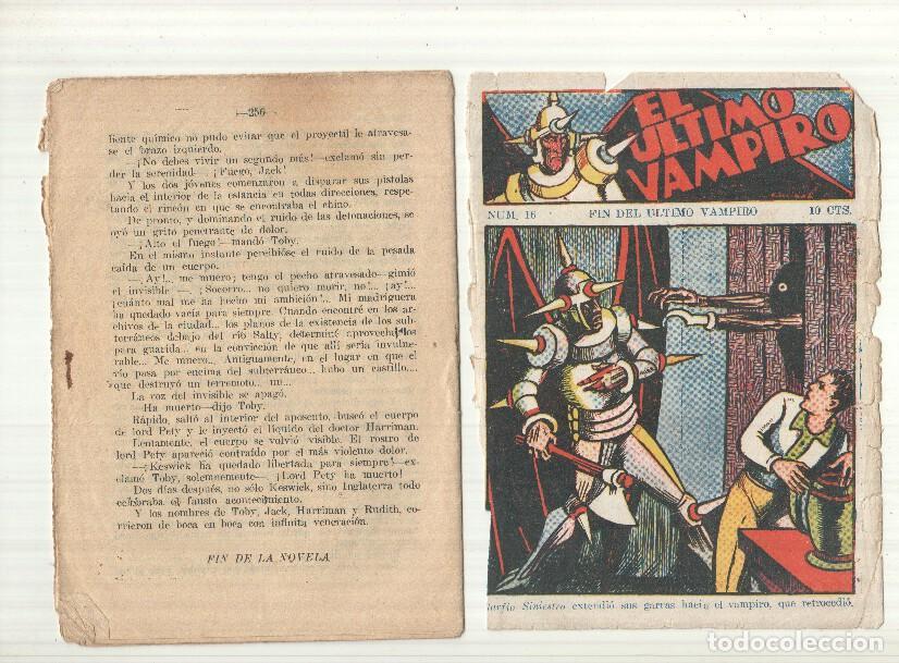 Livros em segunda m&atilde;o: Ediciones Marco: El Ultimo vampiro numero 16: Fin del ultimo vampiro (falta cubierta trasera)