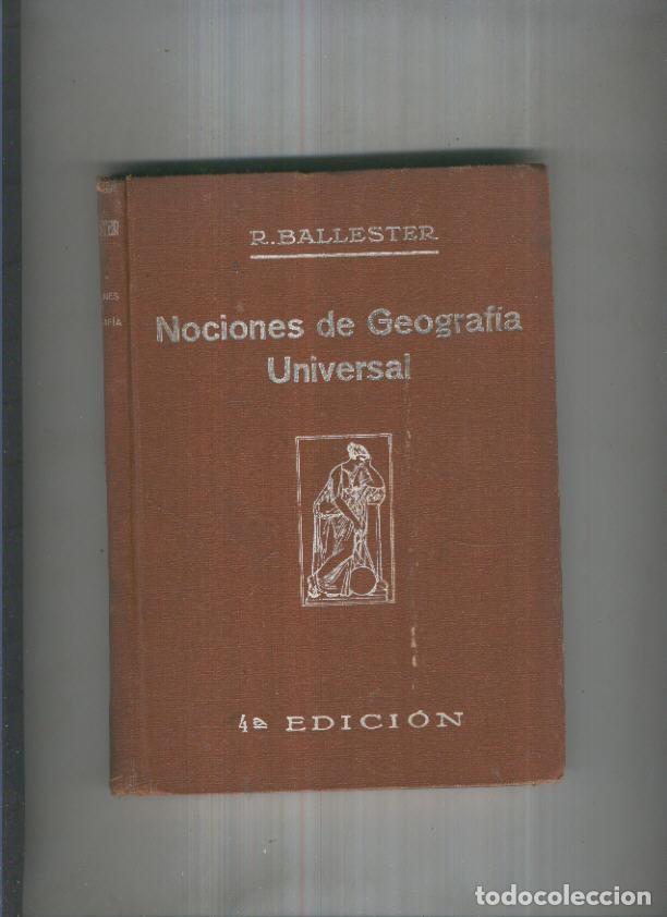Libros: Nociones de Geografia Universal - R. Ballester - Foto 1