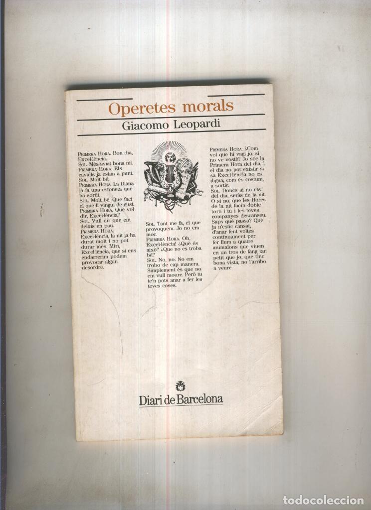 Libros: Operetes morals - Giacomo Leopardi - Foto 1