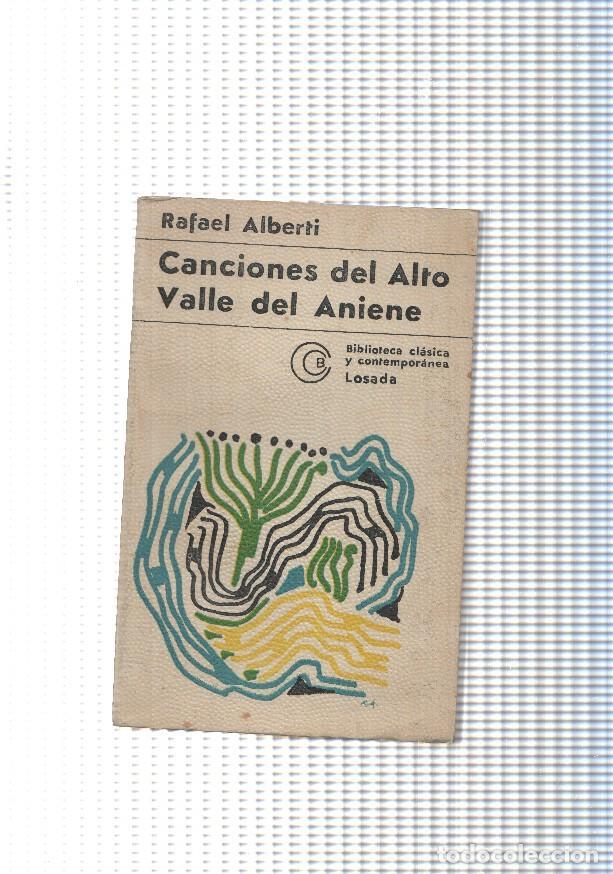 B&uuml;cher: Biblioteca clasica y contemporanea num. 389: Canciones del Alto Valle del Aniene - Rafael Alberti