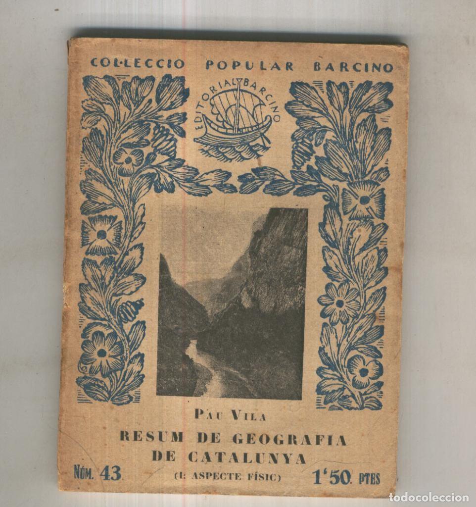 Libri di seconda mano: Resum de Geografia de Catalunya. I: Aspecte fisic - Pau Vila