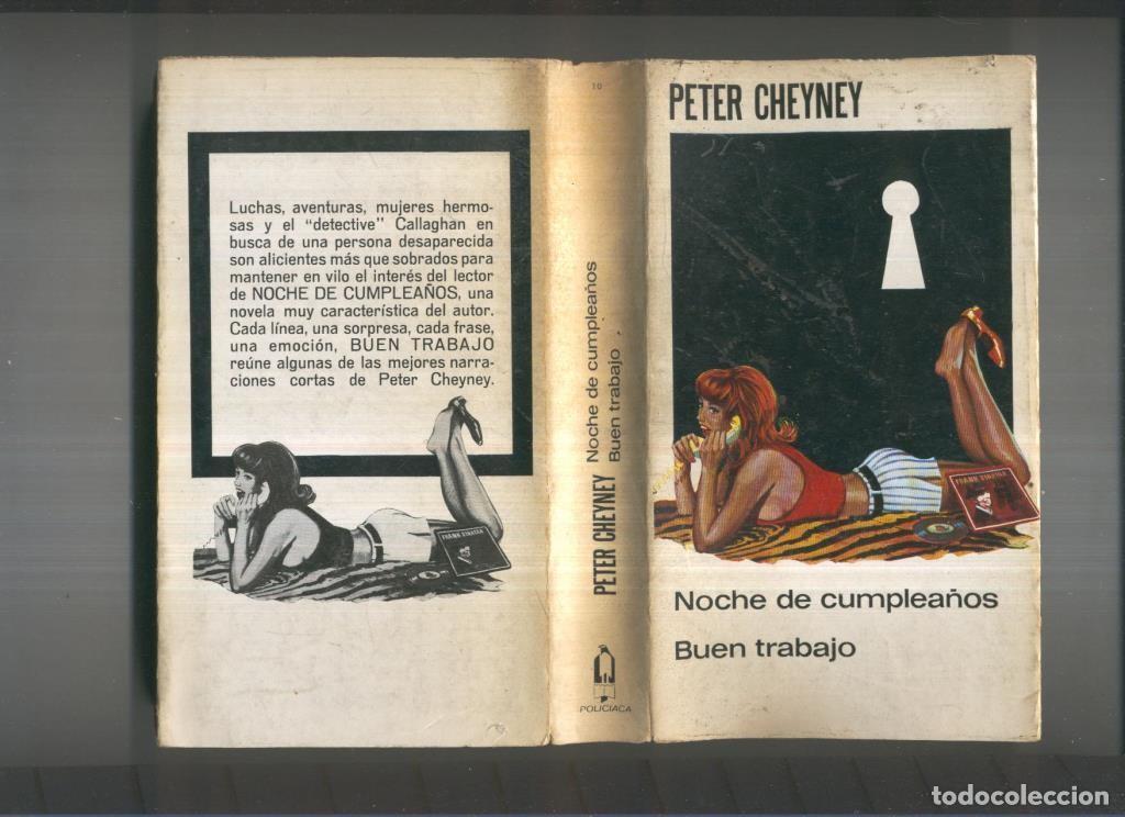 B&uuml;cher: Policiaca numero 010: Noches de cumplea&ntilde;o-Buen trabajo - Peter Cheyney