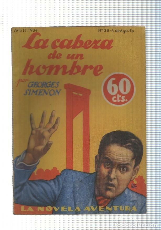 B&uuml;cher: La novela de aventura numero 038: La cabeza de un hombre - George Simenon