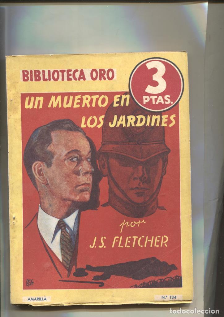 Libri di seconda mano: Biblioteca Oro Amarilla numero 134: Un muerto en los jardines por J.S.Fletcher -