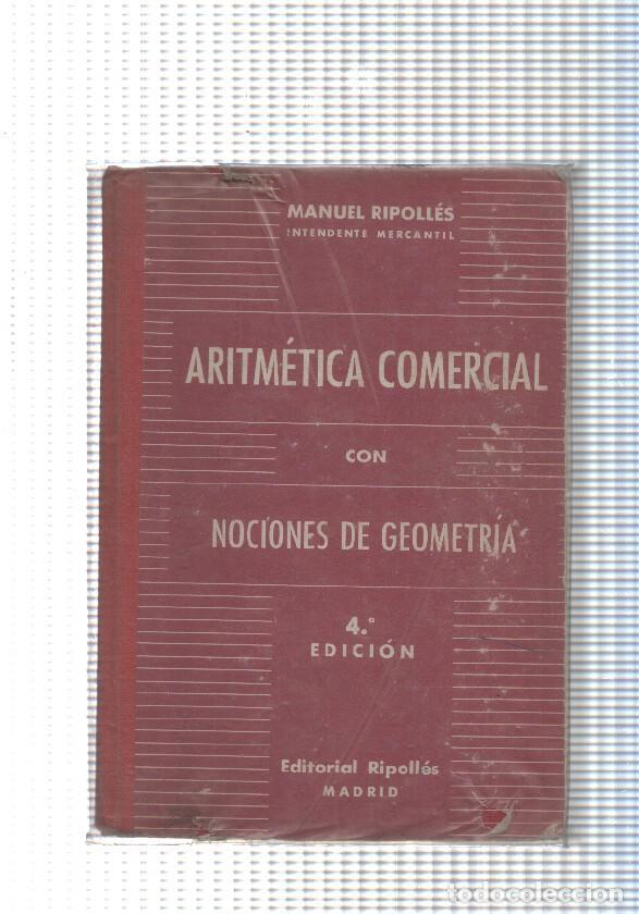 books: Aritmetica Comercial con Nociones de Geometria - Manuel Ripolles