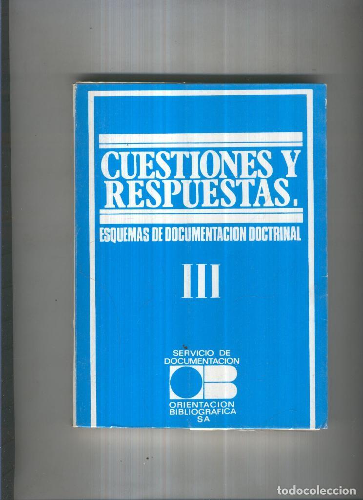 Libros: Cuestiones y respuestas Vol. III - Varios - Foto 1