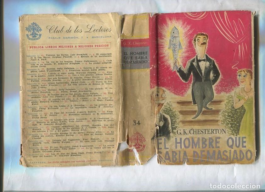 B&uuml;cher: El hombre que sabia demasiado (aviejado con sobrecubierta rota) - G.K. Chesterton