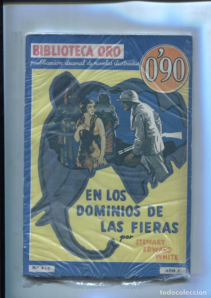 Libri di seconda mano: Biblioteca Oro Azul de 0,90 cts numero I-7: En los dominios de las fieras - Stewart Edward White