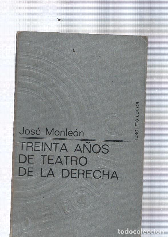 Libros: Treinta a&ntilde;os de teatro de la derecha - Jose Monleon
