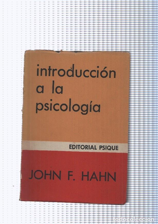 Libros: Introduccion a la psicologia - John F. Hahn - Foto 1