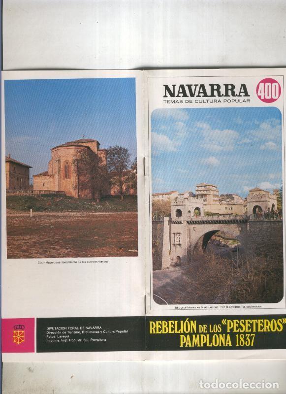 Libros: Navarra temas de cultura popular numero 400: Rebelion de los peseteros, Pamplona 1837 - Jaime del Bu