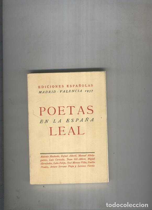 Libros: Poetas en la Espa&ntilde;a leal - Varios - Foto 1