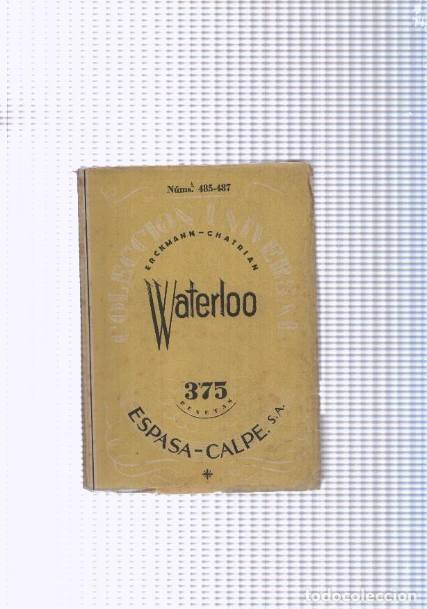 Libros: Waterloo num. 485-487 - Erckmann Chatrian - Foto 1