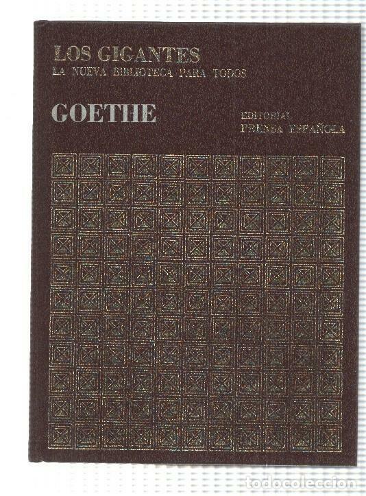 Libros: Coleccion Los Gigantes num 15: Goethe de la Historia Universal. La Nueva Biblioteca para todos - NUL