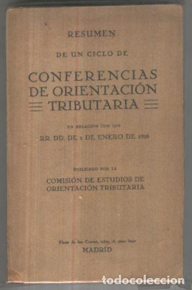Livros em segunda m&atilde;o: Conferencias de Orientacion Tributaria en relaccion con los RR.DD de 1 enero 1926 - varios