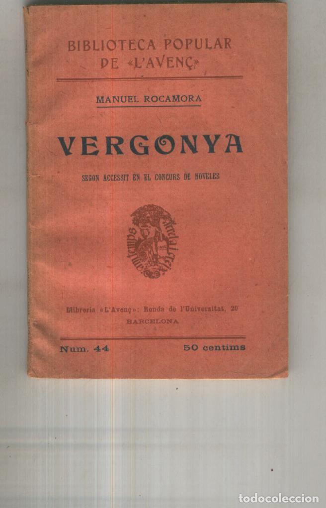 Libros: Vergonya - Manuel Rocamora - Foto 1