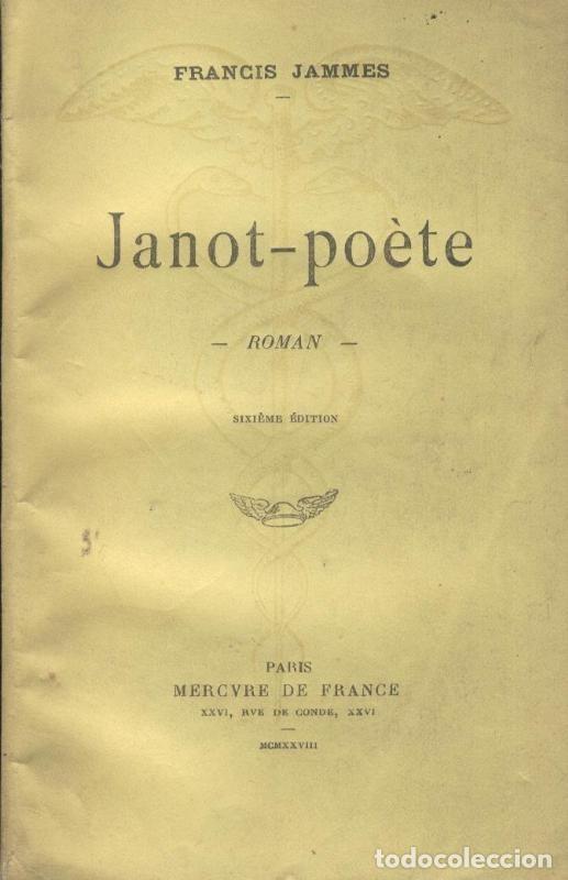 Libros: Janot poete - Francis Jammes - Foto 1