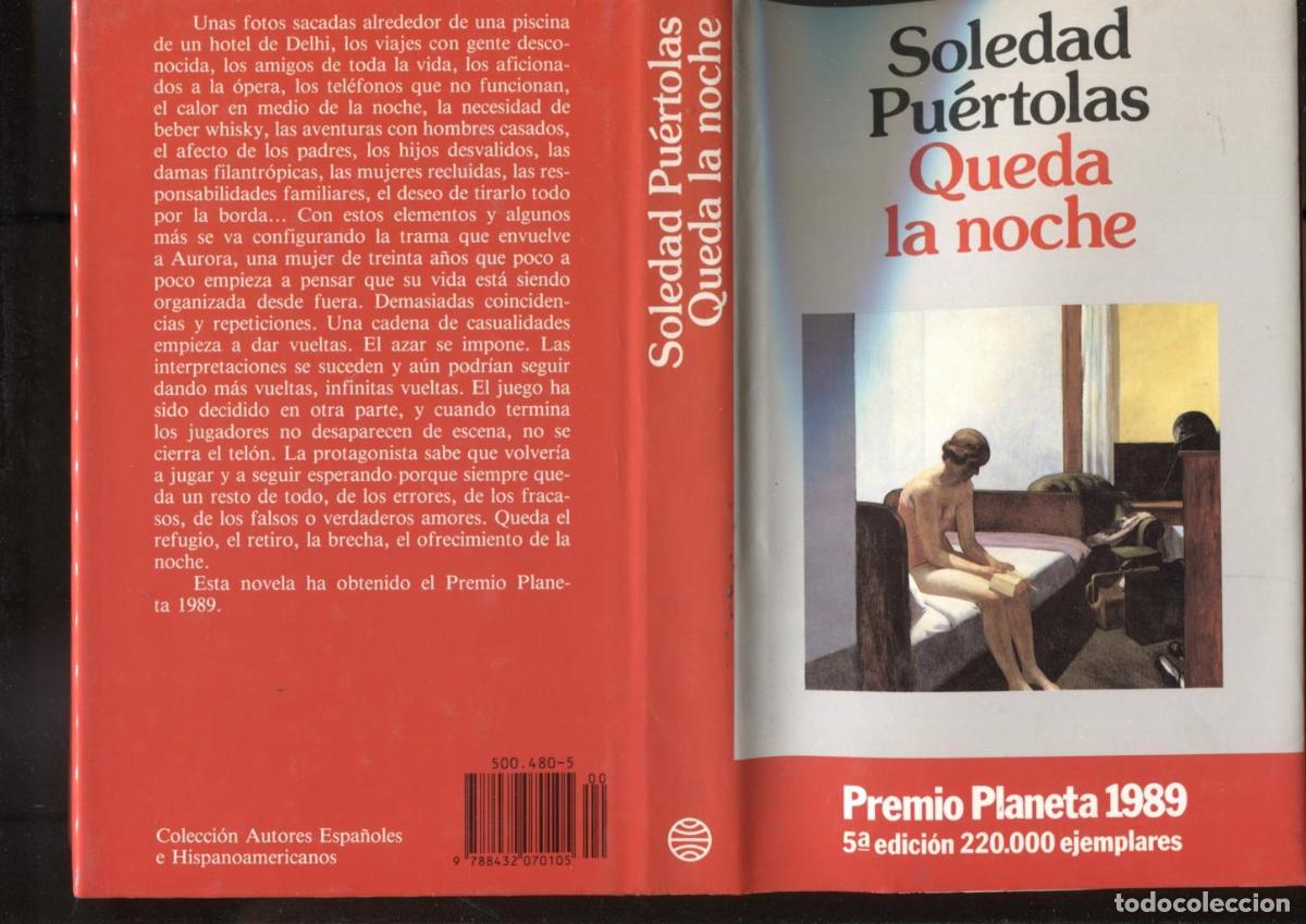 Libros: Queda la noche (quinta edicion 1989) - Soledad Puertolas - Foto 1