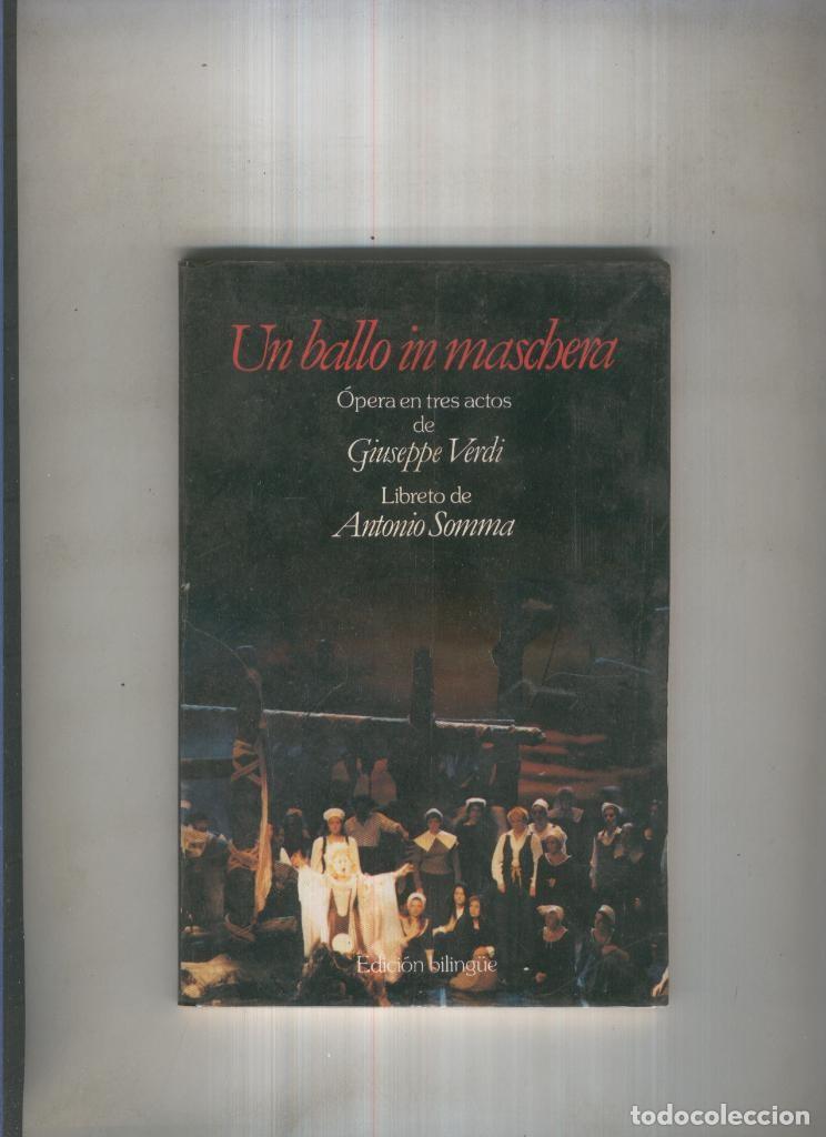 Libros: Un ballo in maschera ( edicion bilingue ) - Giuseppe Verdi - Foto 1