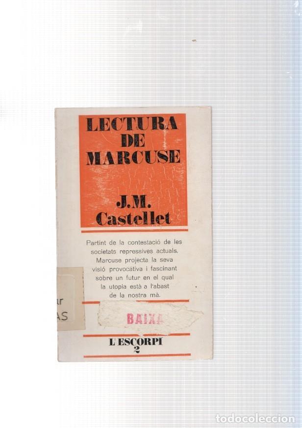 Libros: Lectura de Marcuse - J.M. Castellet - Foto 1