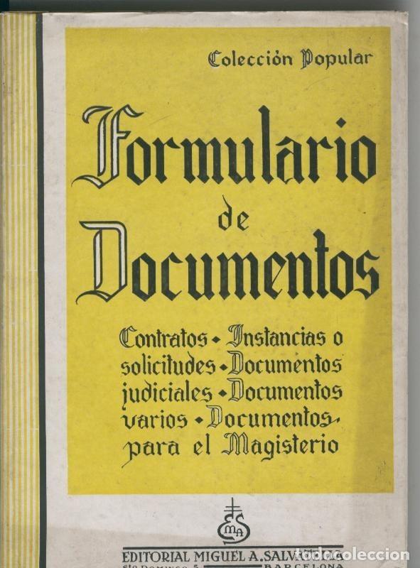Libros: Formulario de documentos - Varios - Foto 1