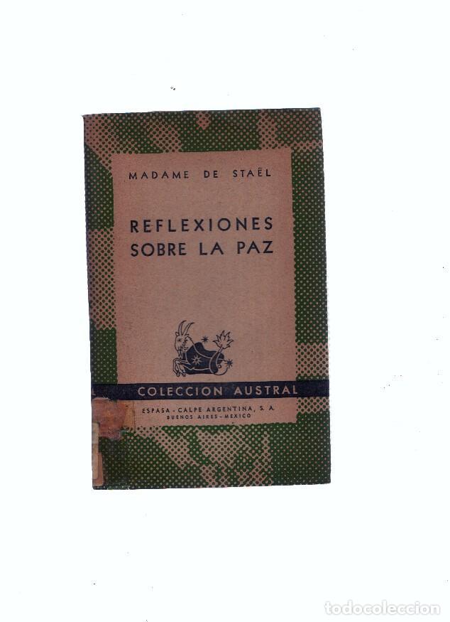Libros: Austral numero 616: Reflexiones sobre la paz - Madame de Stael - Foto 1