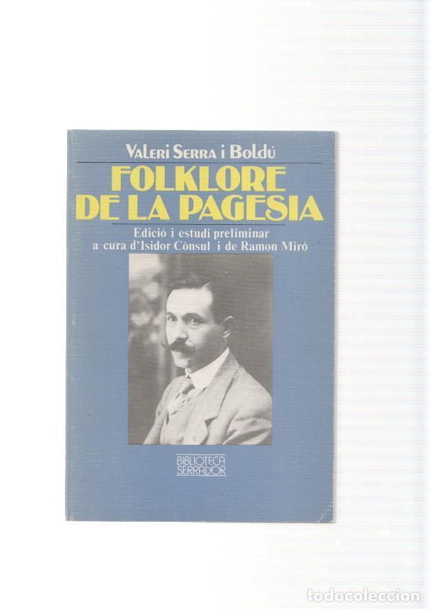 Libros: Folklore de la pagesia - Valeri Serra i Boldu - Foto 1