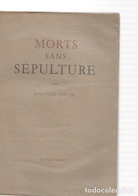 B&uuml;cher: Morts san sepulture - Jean Paul Sartre