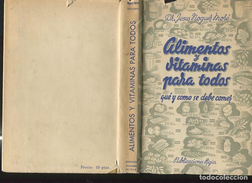Libri di seconda mano: Alimentos y vitaminas para todos - Dr. Jesus Noguer More