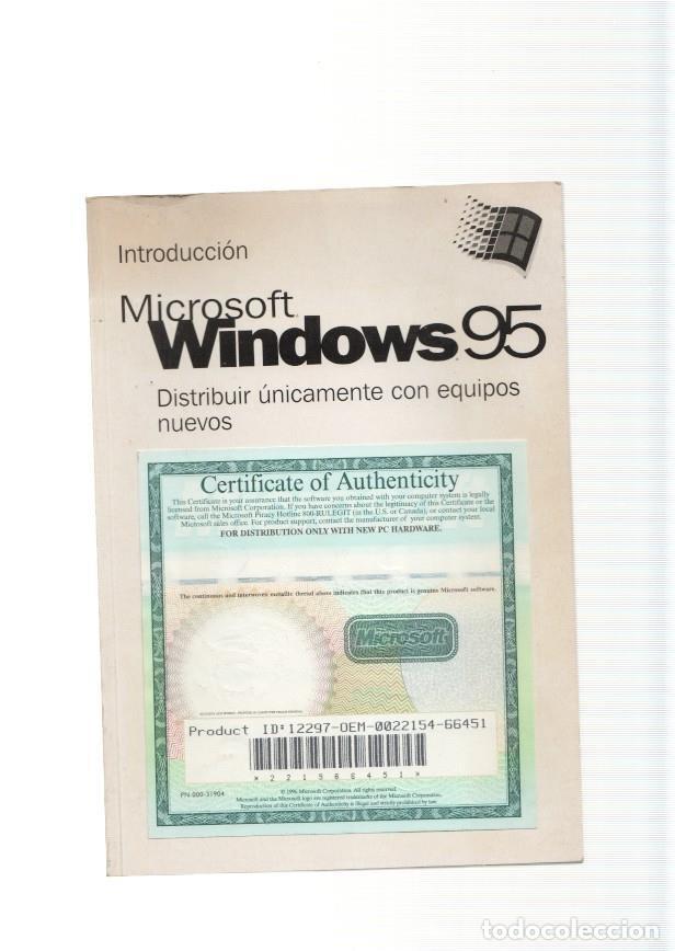 Libros: Introduccion Microsoft Windows 95. Distribuir unicamente con equipos nuevos - varios - Foto 1