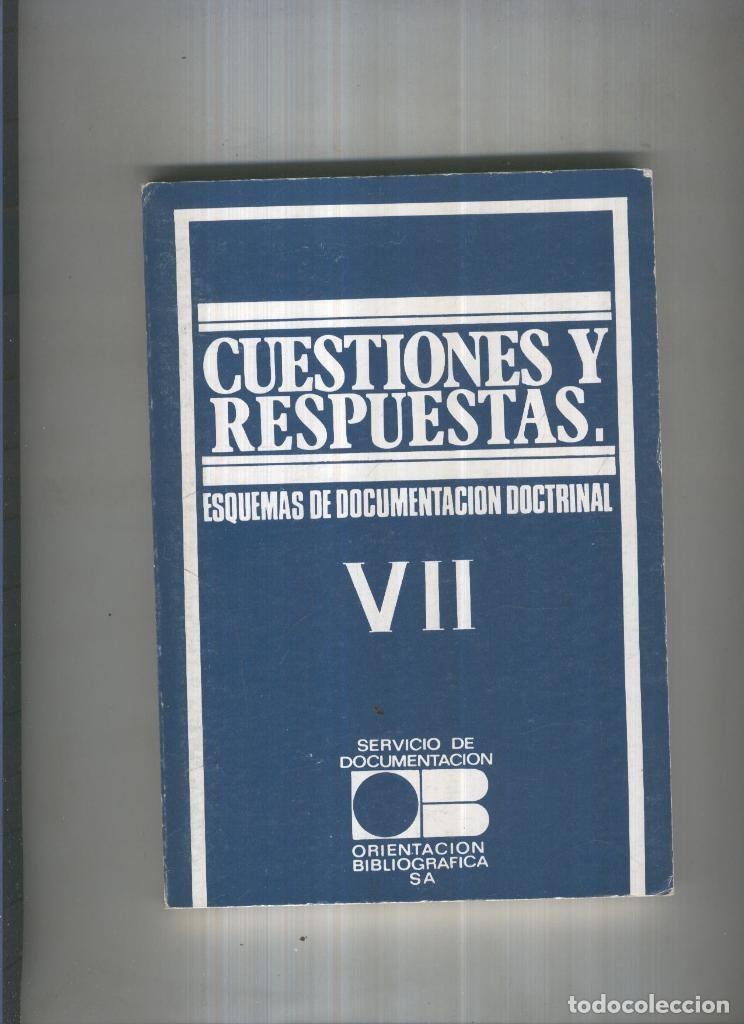 Libros: Cuestiones y respuestas Vol. VII - Varios - Foto 1