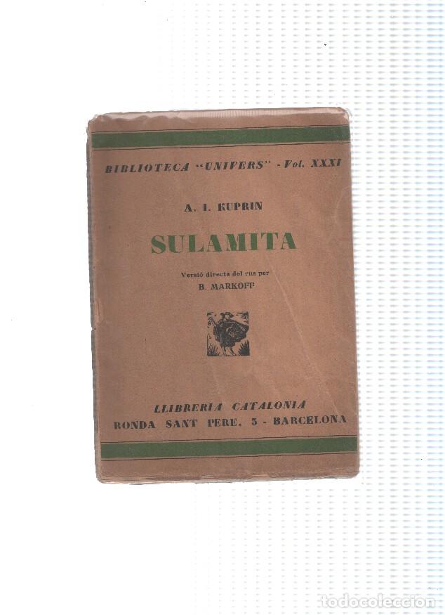 B&uuml;cher: Biblioteca Univers numero 31: Sulamita - A.I. Kuprin