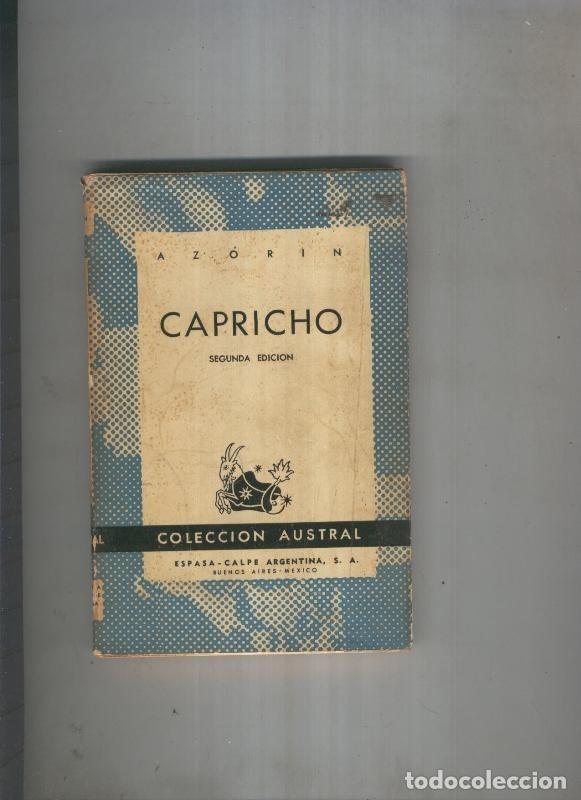 Libros: Azorin: Capricho (sobrecubierta en mal estado) - Azorin - Foto 1