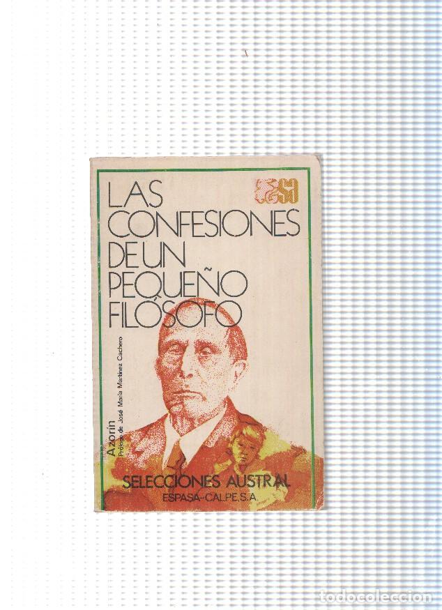 Libros: Las confesiones de un peque&ntilde;o filosofo - Azorin - Foto 1