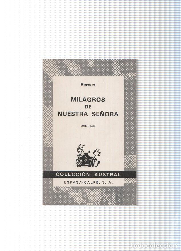 B&uuml;cher: Milagros de Nuestra Se&ntilde;ora ( novena edicion 1981 ) - Berceo