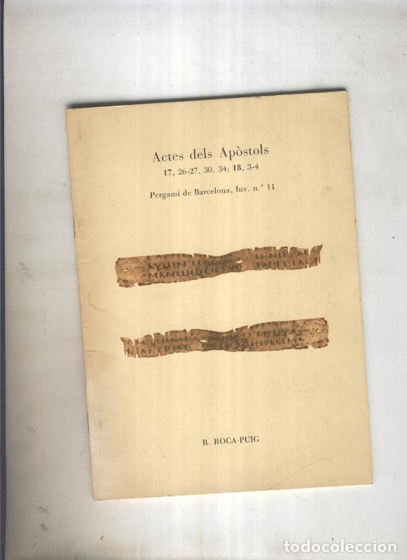 Libri di seconda mano: Actes dels Apostols - R. Roca Puig