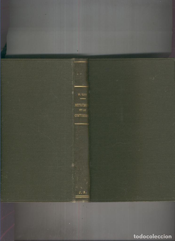 Livros em segunda m&atilde;o: Fundamentos de la Metfisica de las costumbres - M. Kant