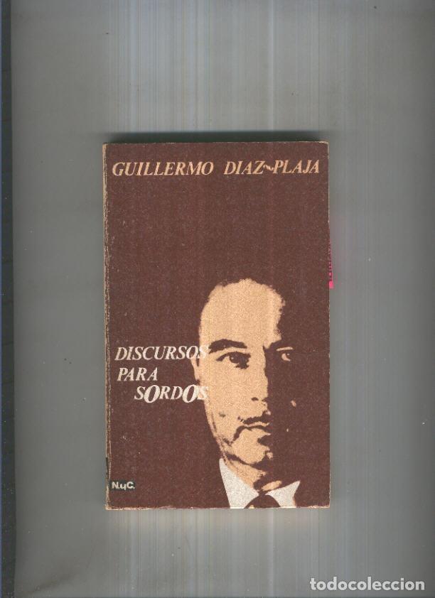 books: Discurso para sordos - Guillermo Diaz-Plaja