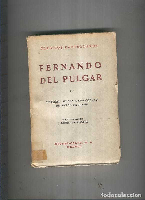 B&uuml;cher: Letras. Glosa a las coplas de Mingo Revulgo II - Fernando del Pulgar