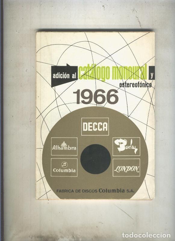 Libros: Adicion al catalogo monoural y estereofonica - Varios - Foto 1