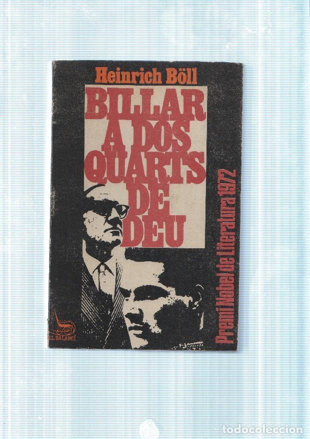 Libros: Billar a dos quarts de deu - Heinrich Boll - Foto 1