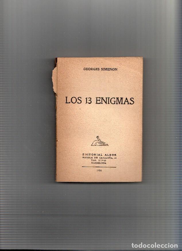B&uuml;cher: Coleccion Maigret SIN LA CUBIERTA: Los 13 enigmas - Georges Simenon